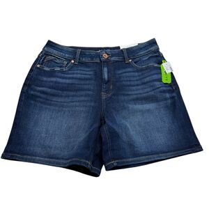 NWT Edgely Ultimate Stretch High Rise Denim Shorts Sz 14